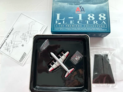 American Airlines Lockheed L-88 Electra Diecast Metal Plane Model MIB 1/400 - Image 1 of 4