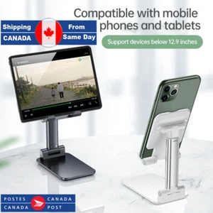 Support de téléphone portable de bureau pliable universel pour téléphone portable et tablettes - Photo 1 sur 10