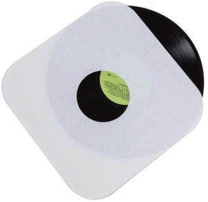 50 x 12" White Paper Inner Sleeves for Vinyl LP Records Acid Free Round Corners - Picture 1 of 3