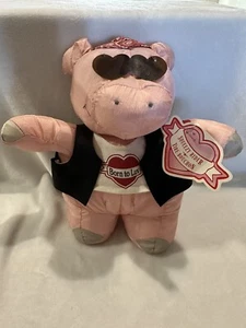 "Peluche imbottito animale Hallmark Squeezy Rider BORN TO LUV PIG 12" - Foto 1 di 8