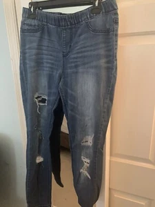 INDIGO REIN Girls Jegging Leggings Jeans Pants Clothing Size 11 Ripped Ankle - Picture 1 of 2