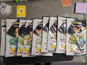 Pokemon 1st Partner Pack Complete Set 25th Anniversary New Sealed + Binder - Picture 1 of 4