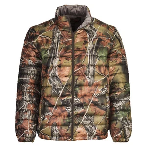 Men's Ultra-Thermic Silk Padded Quilted Jacket Camouflage Puffer  L XL XXL - Picture 1 of 1