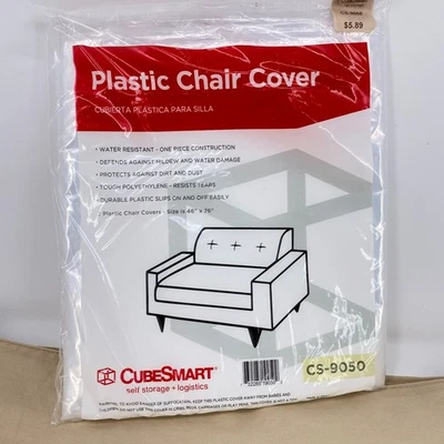 Cubo Smart Plástico Cubierta de Silla para Mudanza o Almacenamiento Paquete de 2 46”x76” CS-9050 Foto 1 de 2