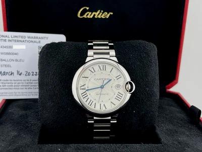 Cartier Ballon Bleu WSBB0040 40mm Silver Dial Stainless Steel Box Paper 2022 - Image 1 of 4