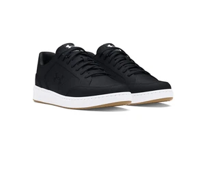 NIB MEN'S UNDER ARMOUR 3028632 001 UA OFFICAIL SUEDE BLACK/WHITE SHOES SNEAKERS - Picture 1 of 5