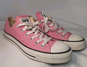 VTG Rare Pink Converse Made in USA Shoes Mens 6 Womens 8 Chuck Taylor All Stars - Picture 1 of 7