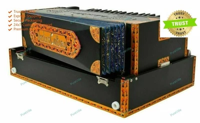 Instrumento Musical 9 Escala Cambiador 3 Cañas Negro Mate Acabado Armonio Portátil Foto 1 de 4