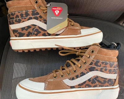 Vans Sk8-Hi MTE-2 Botas impermeables de gamuza con estampado de leopardo para mujer 6, hombres 4,5 Foto 1 de 4