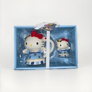 Viral Kawaii Hello Kitty Hand Painted Ceramic Mug and Figurine Set By Sanrio - Picture 1 of 5