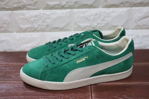 Puma scamosciato vintage invecchiato Mij Atmos verde sussurro bianco 386309 03 senza scatola uomo Us10
