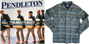 Vintage Pendleton x Beach Boys Exclusive Board Shirt Jac Loop Collar Large -Flaw - Picture 1 of 8