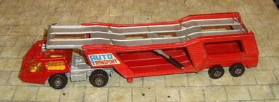 MATCHBOX  SUPER KINGS K-10 CAR TRANSPORTER  - PLAYWORN/UNBOXED/MADE IN ENGLAND - Image 1 of 4