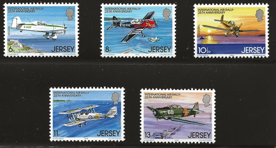 Jersey Scott #208-12, Singles 1979 Complete Set FVF MNH - Image 1 of 1