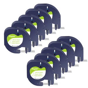 10 Stück Ersatz DYMO LetraTag Minen 91330 Etikettiergerät LT-100H LT-100T XR 12 mm - Bild 1 von 12