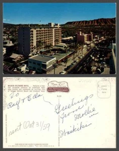 POSTAL VINTAGE CROMADA DE HAWAI Honolulu - Imagen 1 de 1