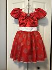 Disney Store Limited Edition 1 Of Only 1500 Minnie Mouse Costume Dress Size 7-8