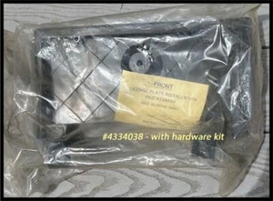 NOS 1985-1989 Mopar Front License Plate Bracket Kit Chrysler Dodge K Convertible - Picture 1 of 6