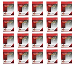 Alum Oxide 9x11 Full Size Sandpaper-150 Grit MED/FINE- 100 Sheets-Cut to Size - Picture 1 of 6