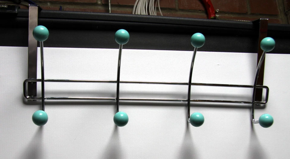 Sputnik Style over door coat hanger blue vgc  - Image 1 of 1