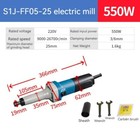 Small Handheld Electric Grinder High Power Straight Grinder Polishing Machine