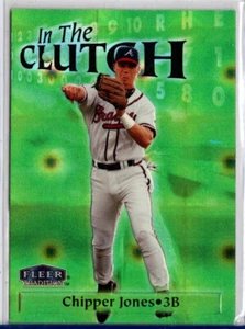 Fleer Tradition 1998 béisbol en el embrague Chipper Jones Insert Braves - Imagen 1 de 1