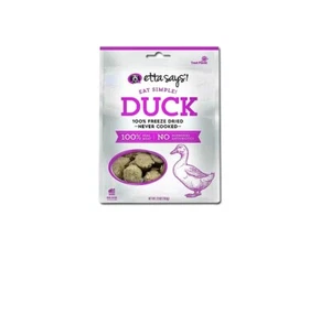 ETTA DICE Coma golosinas liofilizadas simples para perros pato sin hormonas 2,5 oz - Imagen 1 de 3