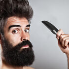  4 Pcs Travel Hair Brush Mustache Comb Men's Pocket Folding Mini