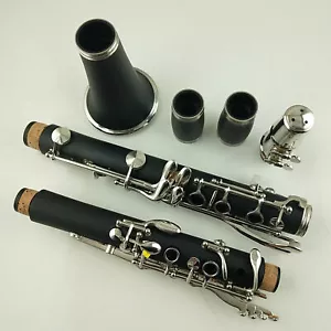 Clarinete Avanzado con Estuche A Llave Ebonita Viento de Madera Buen Sonido Banda de Concierto - Imagen 1 de 9