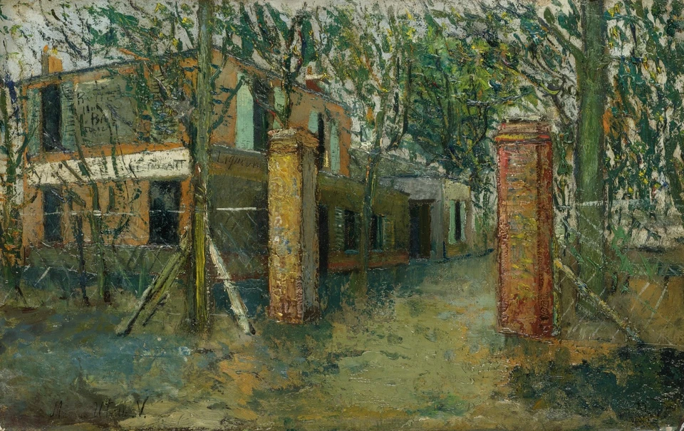 MAURICE UTRILLO Poster or Rolled Canvas Print "LA GUINGUETTE À MONTMAGNY" — 第 1/1 张图片