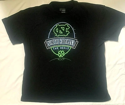 Section 101 UNC North Carolina Tarheels T Shirt 4 Leaf Clover Black Size XL - Image 1 of 4