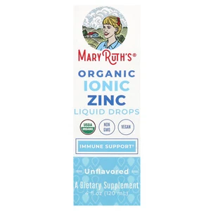 Organic Ionic Zinc Liquid Drops, Unflavored, 4 fl oz (120 ml) - Picture 1 of 3
