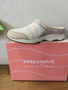 Easy Spirit Womens Travel Port 96 Tan Mules Shoes - Picture 1 of 4