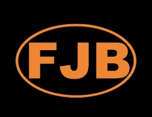 6” FJB Oval Sticker - China Biden Fck Joe Trump 2024 Car Truck Vinyl Decal Jdm - Picture 1 of 22