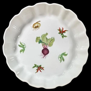 Vegetable Garden by Andrea - Round Casserole Pie Quiche Pan Dish 9.5” X 3.75” - Picture 1 of 12