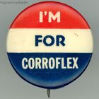 1940'S Corroflex Cartons In Rolls Packing Material Wartime Ad Pin Pinback Button