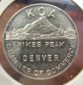 Ficha de colección KOA Pikes Peak Denver, Colorado Cámara de Comercio - CO Colo. - Imagen 1 de 2