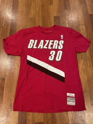 Camiseta Rasheed Wallace, Mitchell & Ness - Portland Trail Blazers - Tamanho G, Vermelha - Imagem 1 de 4