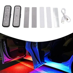 Portable Car Door Lights 2Pcs Magnetic Induction with Protective Cover - Picture 1 of 12