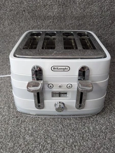 De'Longhi Avvolta 4 Scheiben Toaster weiß CTA4003.W seltenes Auslaufdesign - Bild 1 von 8