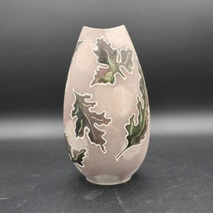 Holland Mold Vase - Leaves - 7 in. hand painted - Picture 1 of 11