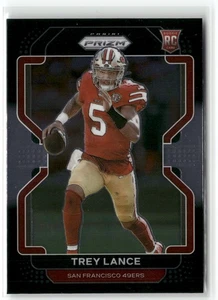 Panini Chronicles Prizm Black 2021 Trey Lance novato novato San Francisco 49ers - Imagen 1 de 2