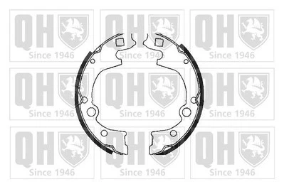 Brake Shoe Set Rear 55mm Width Fits Mazda E Bongo Quinton Hazell BS1067 - Image 1 of 4