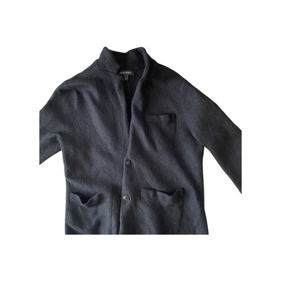 Banana Republic Wool Blend Knit Cardigan Sweater Jacket Black Womens Large - Image 1 of 4