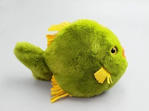STEIFF grüner Fisch, 5385/25 PA55,Mass73, Cosy Flossy , ca. 17 cm hoch - Bild 1 von 12
