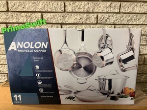 Juego de utensilios de cocina Anolon Nouvelle cobre acero inoxidable 11 piezas - Modelo 77709 - Imagen 1 de 3