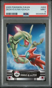 Japanese Pokemon 2005 Bandai Zukan Rayquaza & Deoxys #404 - PSA 9 - Bild 1 von 2