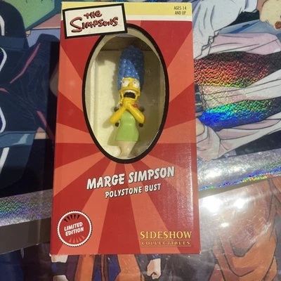 Figura Busto de Polystone de Marge de Los Simpson Sideshow Coleccionables Nuevo Foto 1 de 4
