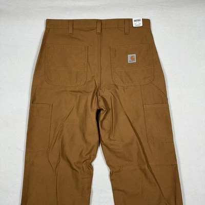 Легкие рабочие брюки Carhartt Carpenter Dungaree Fit мужские 32x34 коричневые новые - Изображение 1 из 4