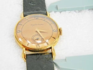 GENUINE JAEGER LECOULTRE SOLID 18K ROSE GOLD WITH "CLAW" LUGS - Picture 1 of 6